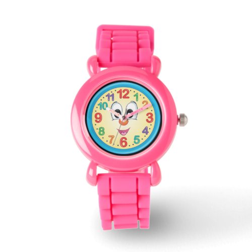 Cute Colorful Cartoon Baby Face Watch