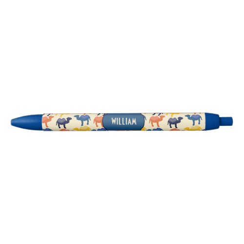 Cute Colorful Cartoon Camels Pattern Personalized Black Ink Pen