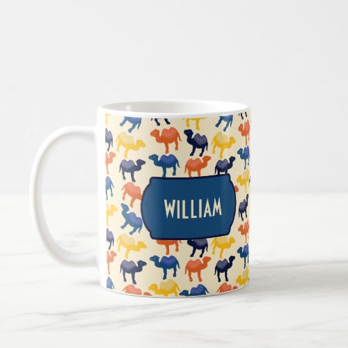Cute Colorful Cartoon Camels Pattern Personalized Coffee Mug