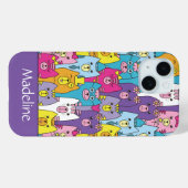 Cute Colorful Cartoon Cats Pattern Personalized Case-Mate iPhone Case (Back (Horizontal))