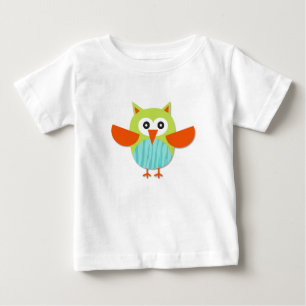 Cute colorful cartoon owl baby T-Shirt