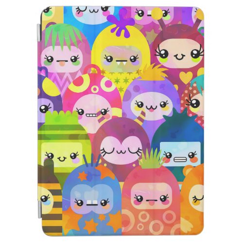 Cute Colorful Cartoon People Characters iPad Air Cover