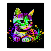 Cute Colorful Cat