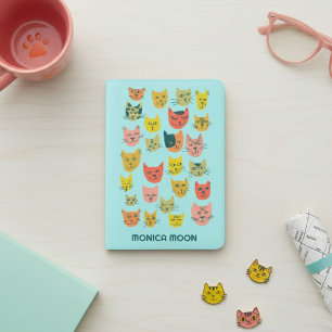 Cute Colorful Cats CUSTOM Personalized Name Kids Passport Holder