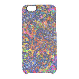 Cute colorful chakra pattern clear iPhone 6/6S case