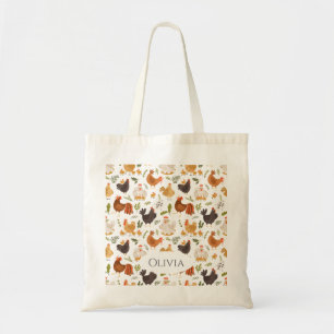 Cute Colorful Chickens – for Chicken Lovers Tote Bag