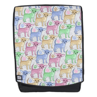 Cute Colorful Chihuahuas Backpack