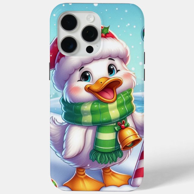 Cute Colorful Christmas duck Case-Mate iPhone Case (Back)