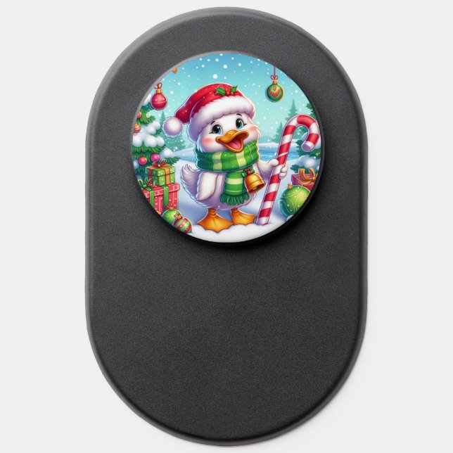 Cute Colorful Christmas duck PopSocket (Popsocket)