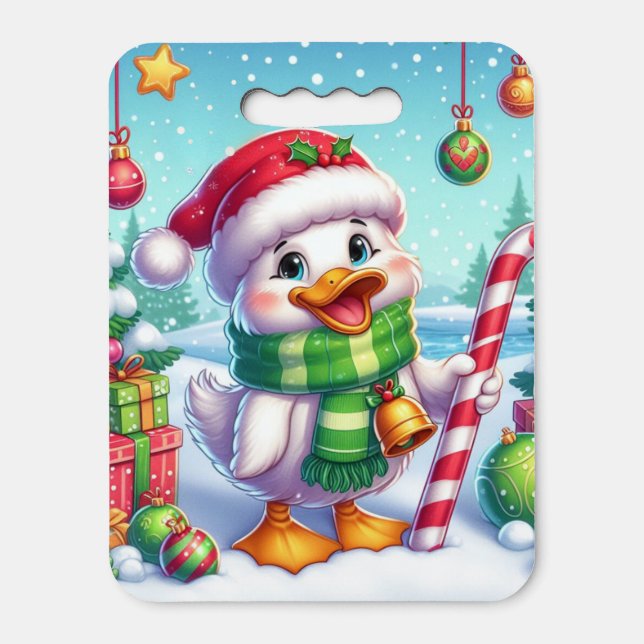 Cute Colorful Christmas duck Seat Cushion (Front Vertical)