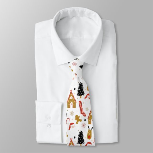 Cute Colorful Christmas Pattern Neck Tie