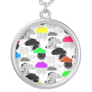 Cute colorful clouds patterns