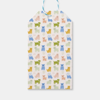 Cute Colorful Crayon Dogs Gift Tags