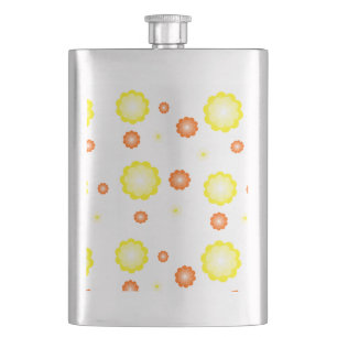 Cute colorful Daisy flower pattern Flask