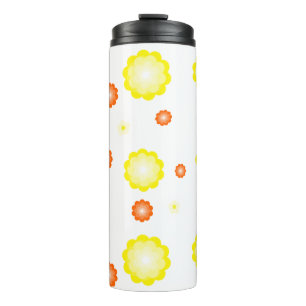 Cute colorful Daisy flower pattern Thermal Tumbler