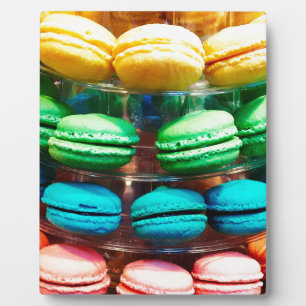 Cute Colorful Dessert French Macaron Plaque