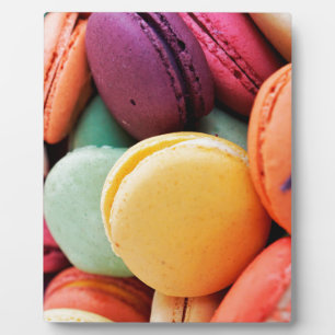 Cute Colorful Dessert French Macaron Plaque