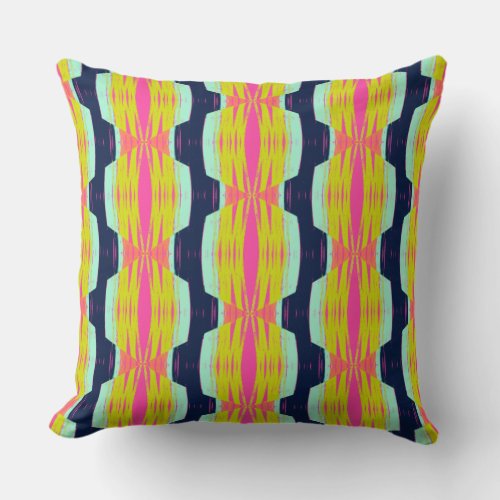 Cute Colorful Diamond Sails Throw Pillow