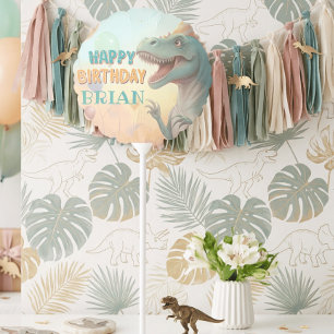 Cute Colorful Dinosaurs Boy Birthday balloon