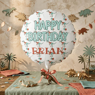 Cute Colorful Dinosaurs Boy Birthday balloon