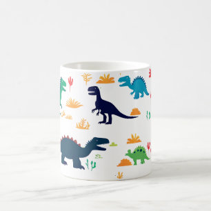 Cute Colorful Dinosaurs Pattern  Coffee Mug