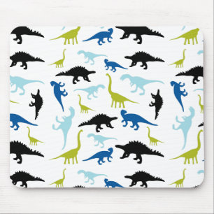 Cute colorful dinosaurs pattern mousepad
