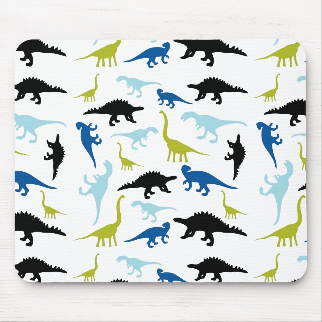 Cute colorful dinosaurs pattern mousepad (Front)
