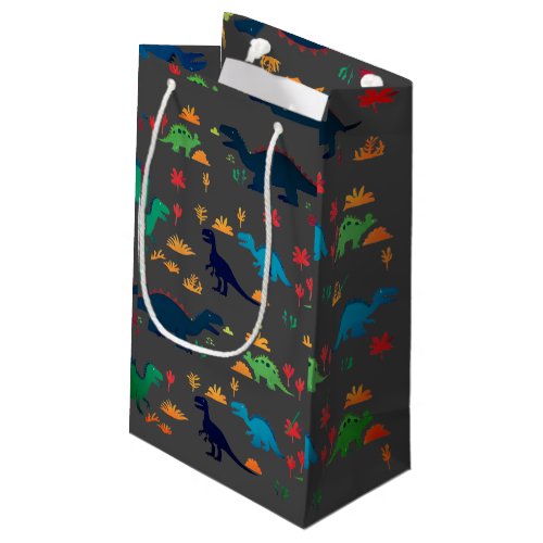 Cute Colorful Dinosaurs Pattern  Small Gift Bag