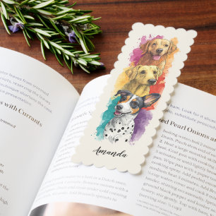 Cute Colorful Dog  Bookmarks
