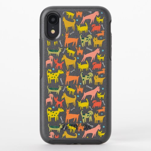 Cute Colorful Dogs Puppies OtterBox Symmetry iPhone XR Case