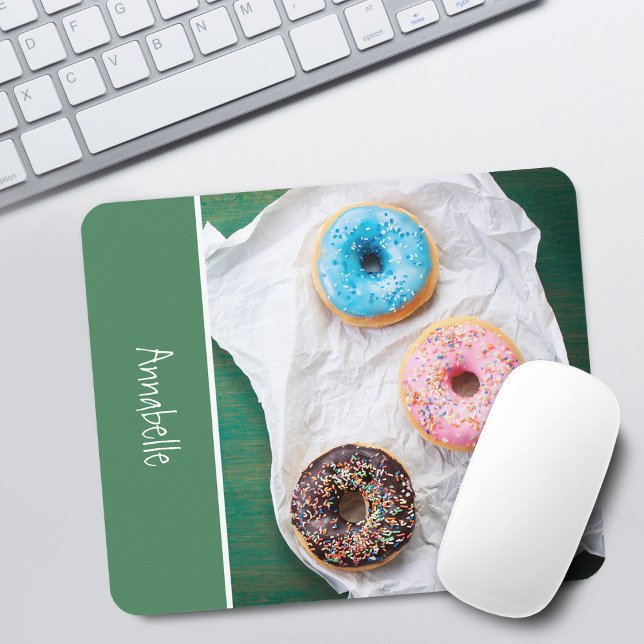 Cute Colorful Donuts Personalized Mouse Pad (Cute Colorful Donuts Personalized Mouse Pad)