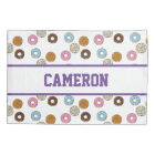 Cute Colorful Donuts with Custom Name