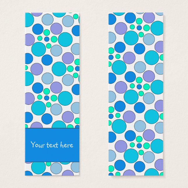 Cute colorful doodle dot design Bookmark (Front & Back)