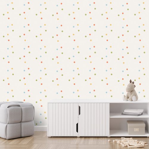 Cute colorful dots simple fun childrens wallpaper 