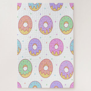 Cute Colorful Doughnuts Jigsaw Puzzle