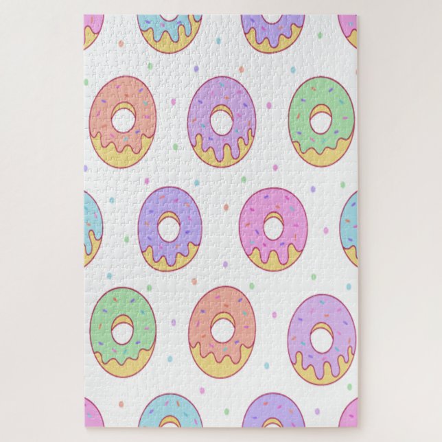 Cute Colorful Doughnuts Jigsaw Puzzle (Vertical)