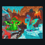 Cute Colorful Dragons Volcano Valley Jigsaw Puzzle<br><div class="desc">This cute design features colorful dragons in a volcano valley.
#dragons #cute #colorful #bright #fantasy #imagination #cartoon #kids #giftsforkids #giftsforboys #giftsforgirls #puzzles #jigsaw #jigsawpuzzles #fun</div>