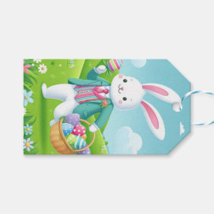 Cute, colorful Easter bunny Gift Tags