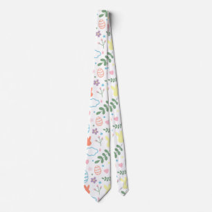 Cute Colorful Easter Neck Tie