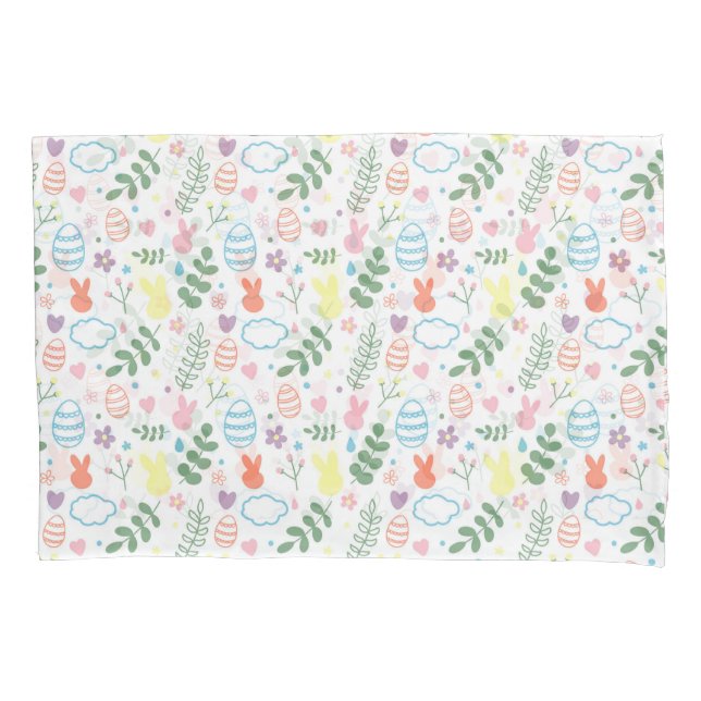 Cute Colorful Easter Pillow Case (Front)