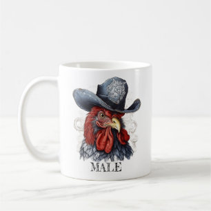 cute colorful editable male chicken Mug