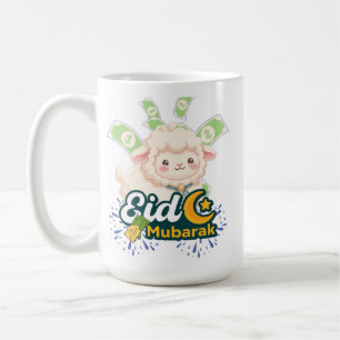 Cute Colorful Eid Mubarak Sheep Kids T-Shirt - Hap Coffee Mug