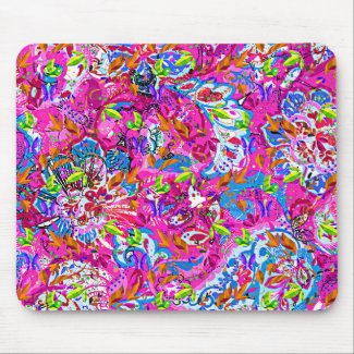 Cute colorful fantastic abstract floral