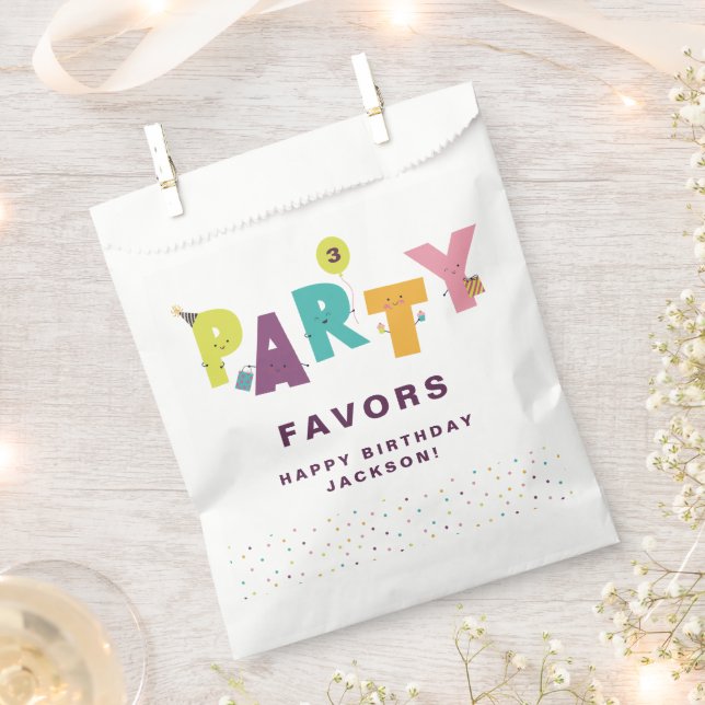 Cute Colorful Favor Bag (Clipped)