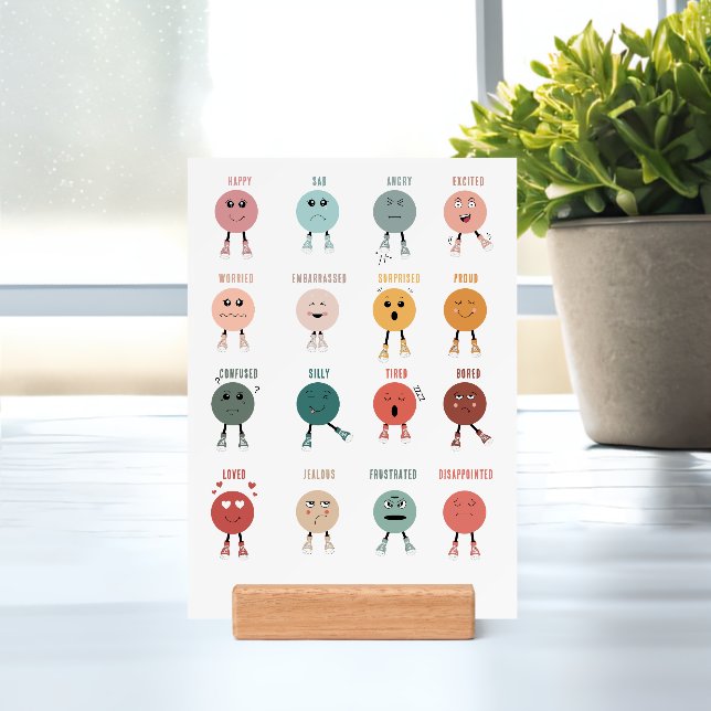 Cute Colorful Feelings Emotions Faces Chart  Holder (Insitu 1)