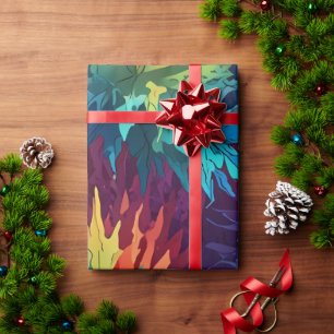 Cute Colorful Festive Christmas holiday wrapping  Paper