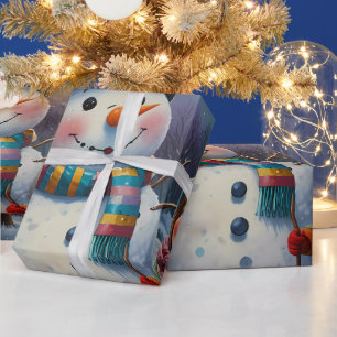 Cute Colorful Festive Christmas holiday wrapping Paper
