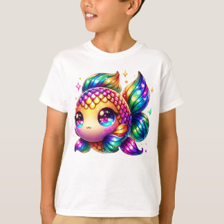 Cute Colorful Fish with Playful Rainbow Accents T-Shirt