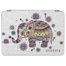 Cute Colorful Floral Baby Elephant Illustration iPad Air Cover Cute Colorful Floral Baby Elephant Illustration iPad Air Cover