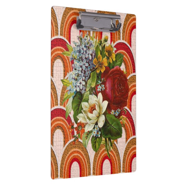 Cute Colorful Floral Clipboard  (Right)